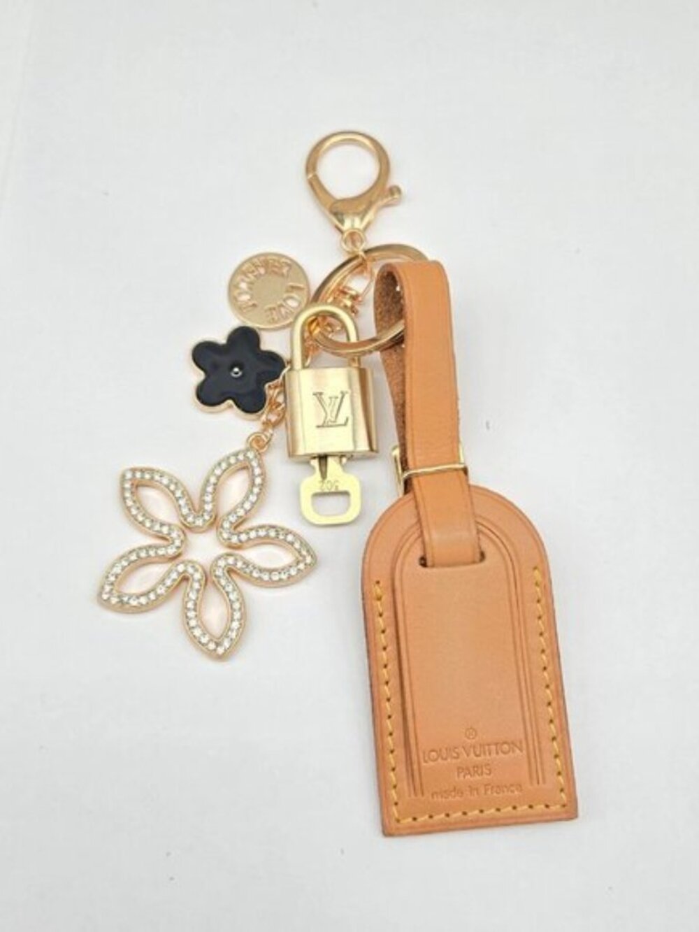 Authentic Louis Vuitton Gold Lock & Key ✨ Bag Charm Unbranded Keychain